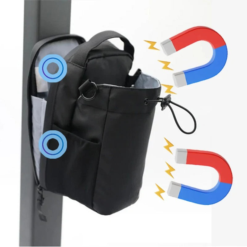 Magnetic Gym Bag With Phone Pocket, Water Bottle Pouch And Accessorie Storage